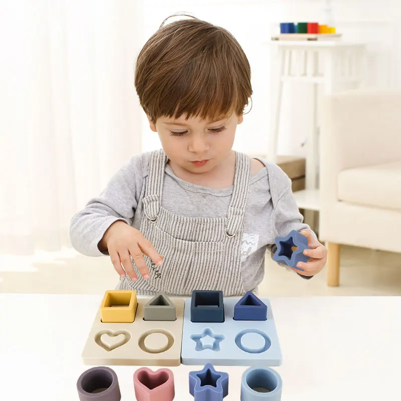 

Montessori Stracking Toys Silicone Balance Building Blocks Puzzle Toys For Children Montessori Early Education
