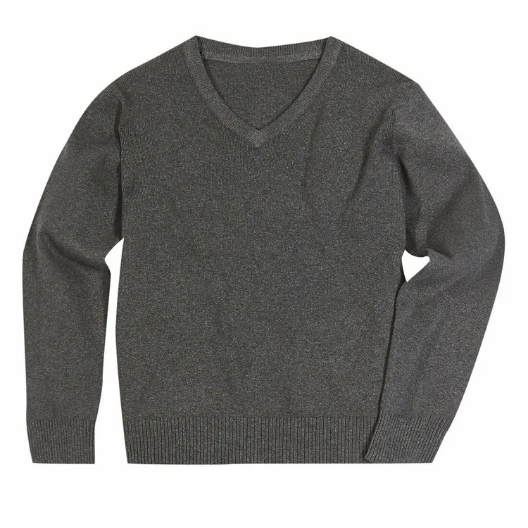 
Black Wool / Polyester V Neck Kindergarten Kids Primary Secondary High Girls Boys School Sweaters Uniform 