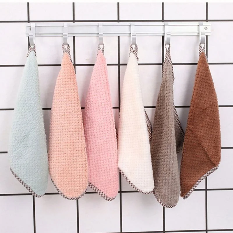 

Household Tableware Cleaning Washing Cloth Rag, Green/beige/pink/rose pink