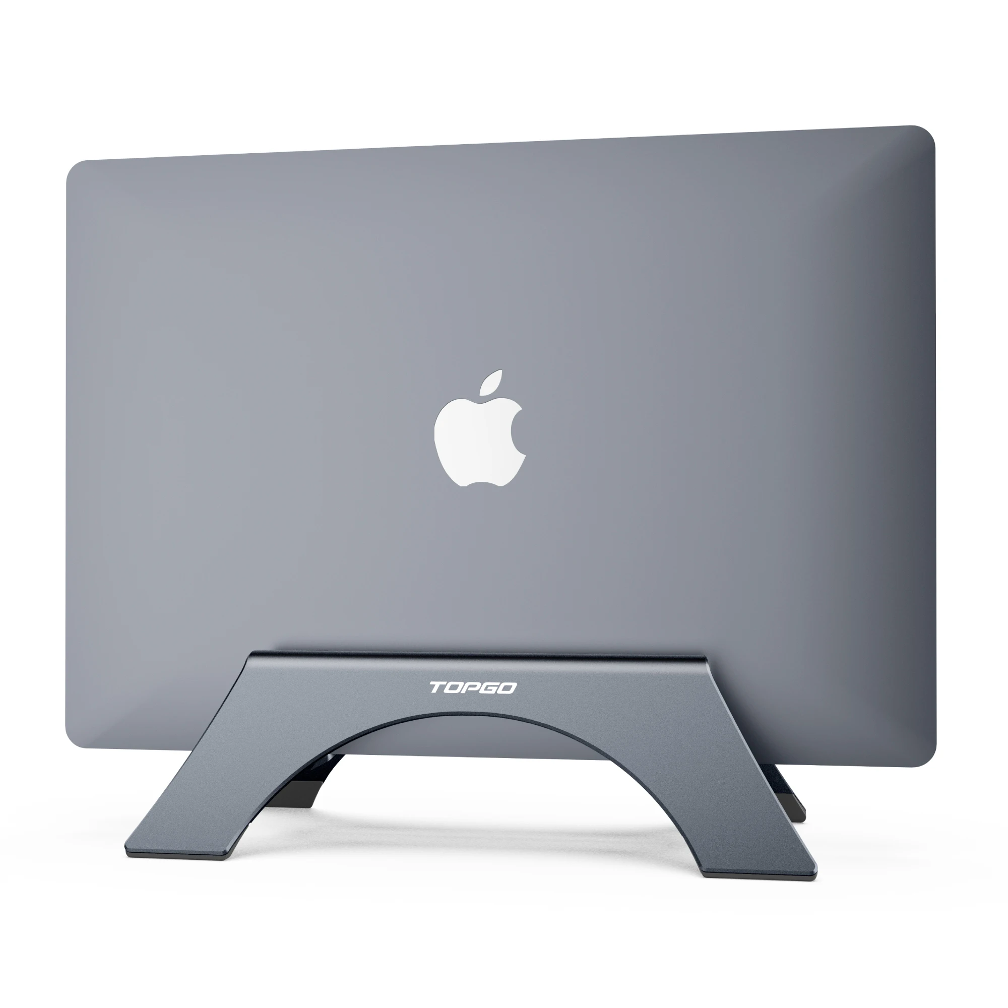 

Vertical Laptop Stand, TOPGO [Space Saver & Firmly Stable] Laptop Holder for Desk Compatible with MacBook and Other Notebooks