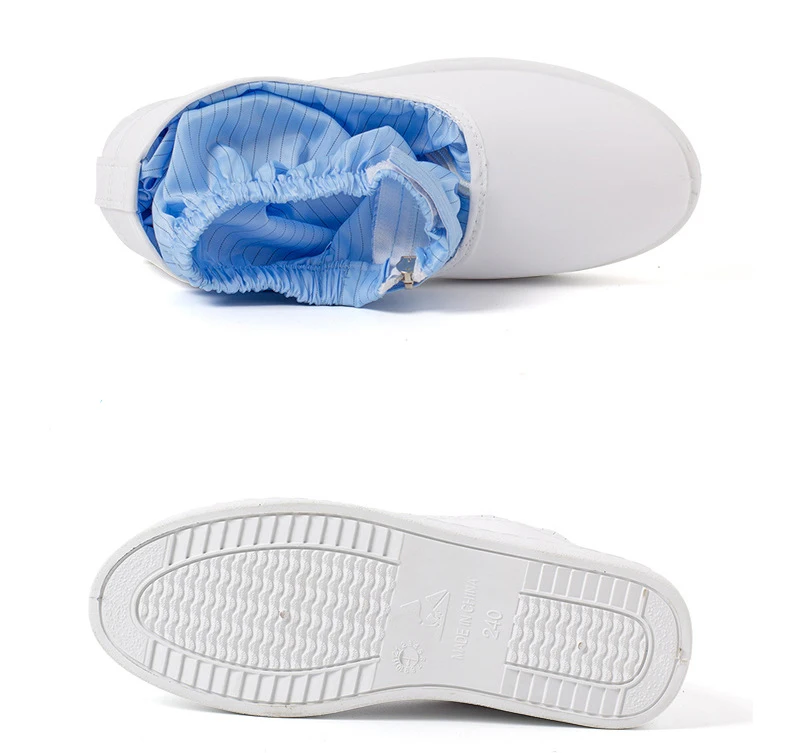 

2021 electronic factory white rubber anti-static safety shoes