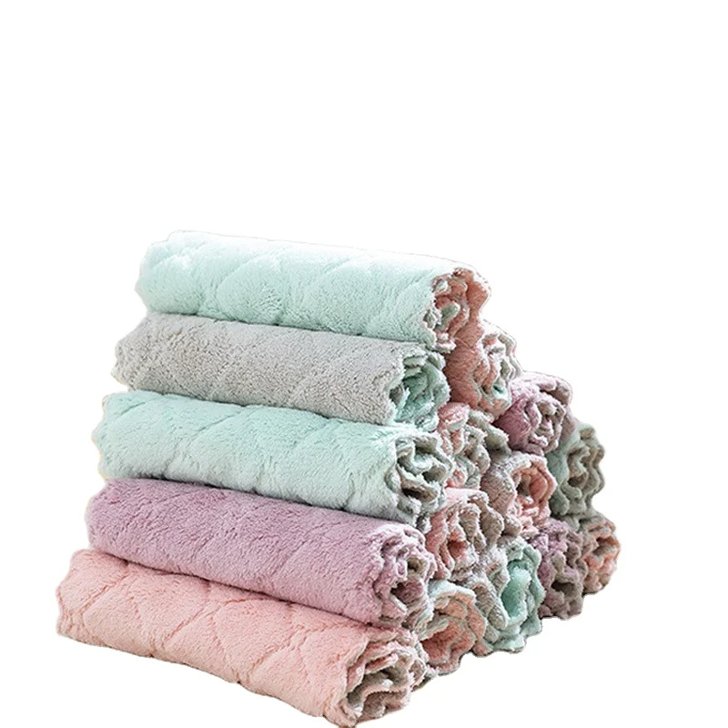 

Home Microfiber Towels For Kitchen Dish Washers Absorbent Thicker Cloth For Cleaning Micro Fiber Table Kitchen Towel