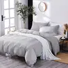 OEKO-TEX Natural Cotton Duvet Cover and Pillowcase Set, 300TC Bedding Set