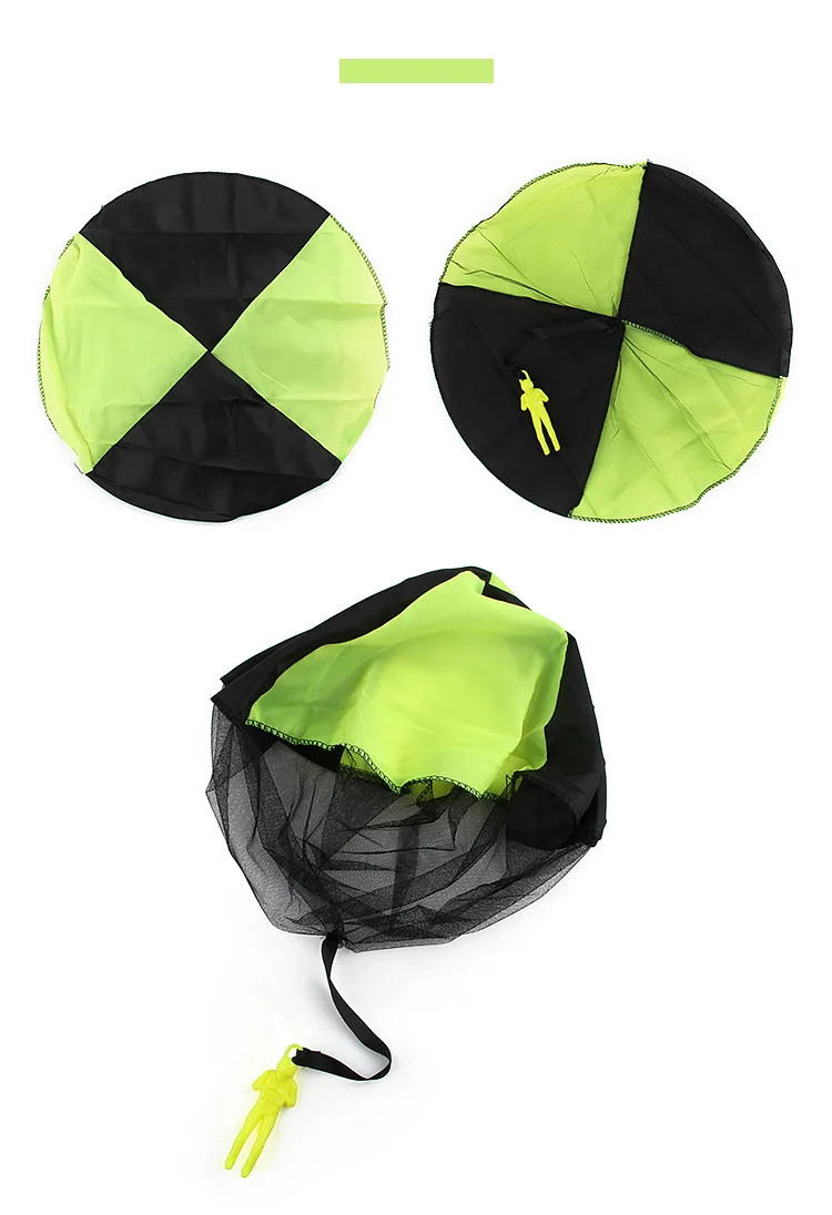 Wholesale Hand Throwing Mini Play Parachute Paratrooper Outdoor Games Children Educational Toys with Figure Soldier for Kids