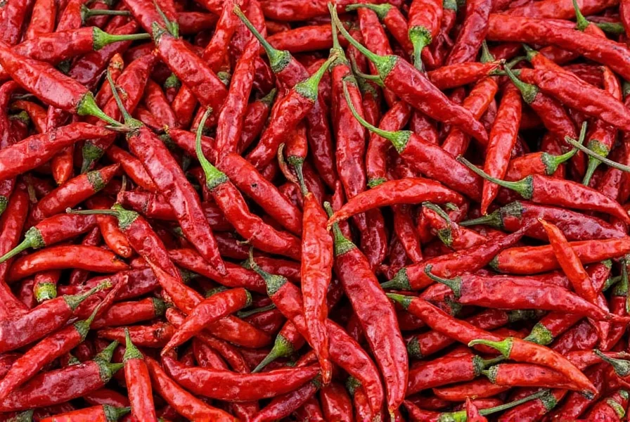 Chef grinding dried chiles