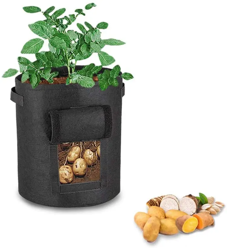 

Customizable color 5/7/10/15 gallon outdoor patio indoor ornamental garden bags to grow vegetables, Customized color