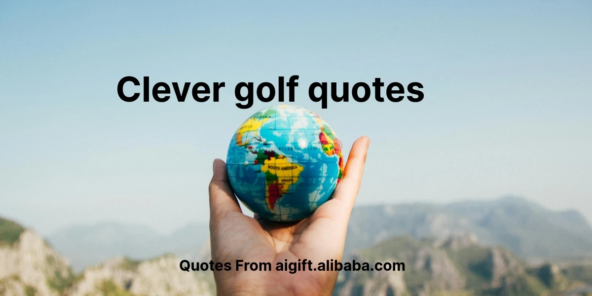 clever golf quotes