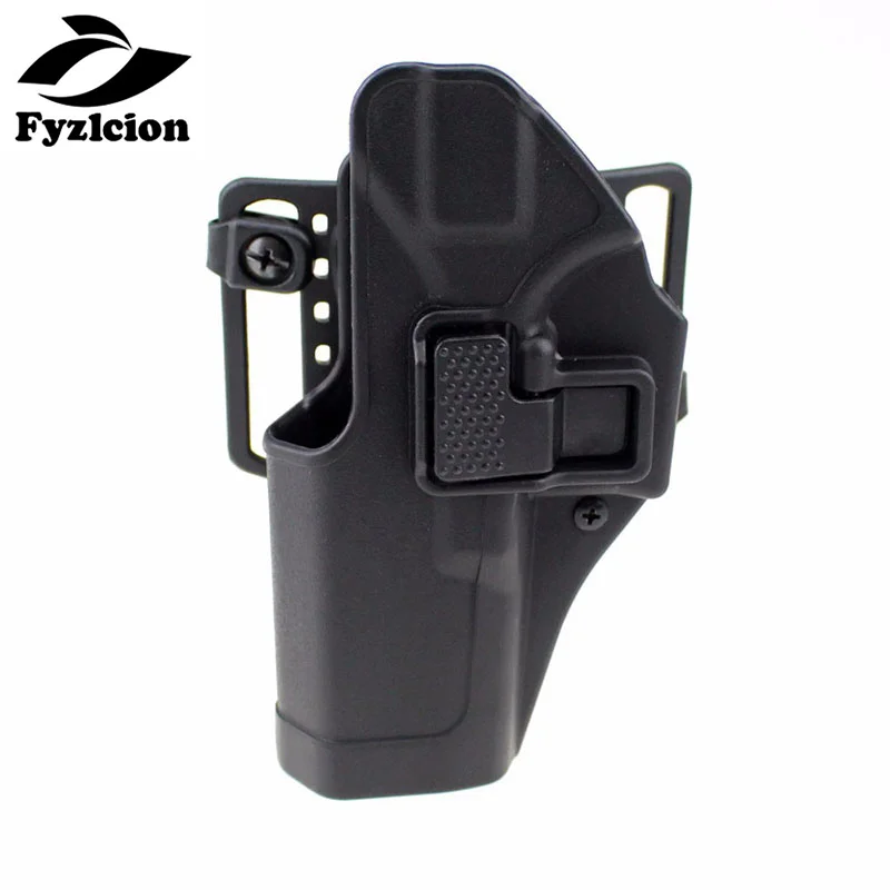 

Tactical Glock 17 19 22 23 31 32 Airsoft Pistol Belt Holster Glock Pistol Hunting Accessories Gun Case Left/Right Hand, Black / tan
