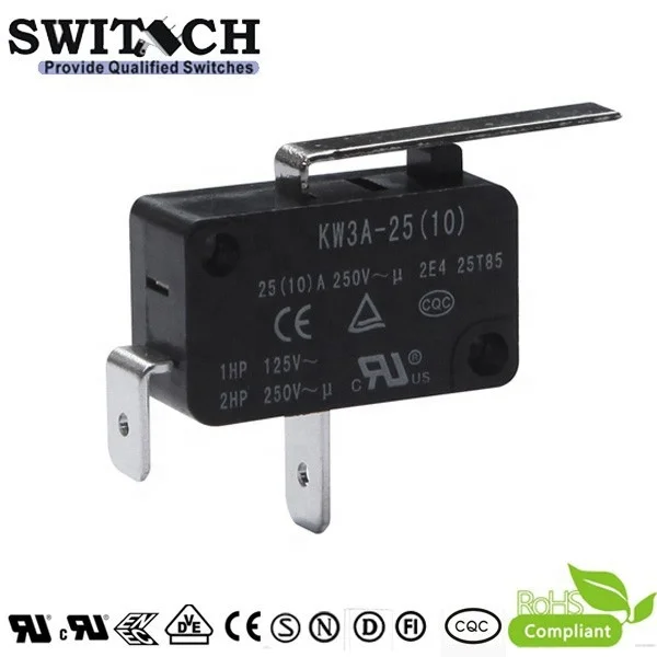 Kw3-oz Smd Micro Switch 25t85 Micro Switch With Hinge Lever - Buy Micro ...