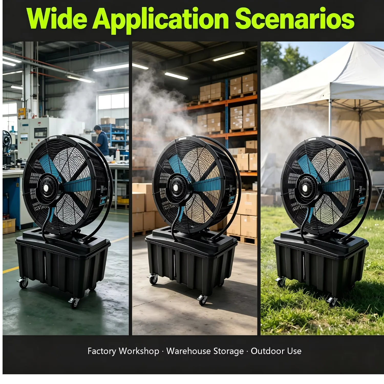 Industrial Misting Cooling Fan, QD-720M, 450W, 3-Speed - detail 2