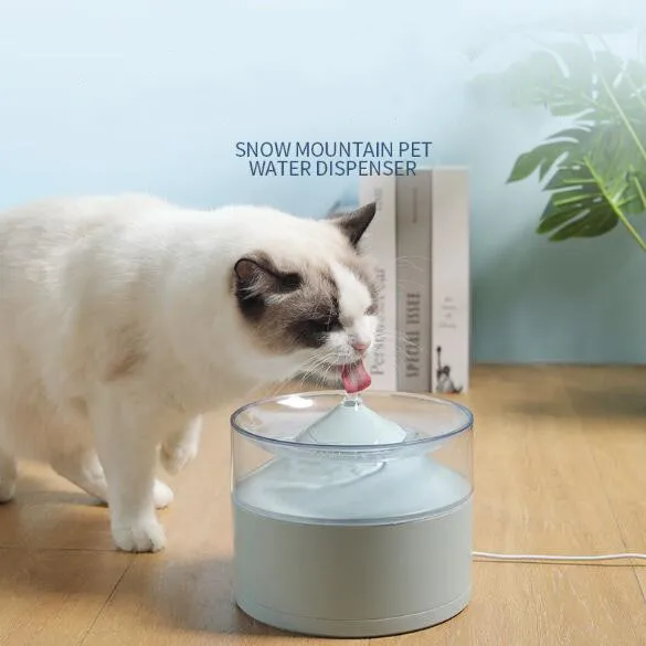 

New Design Automatic Cat Water Fountain Pet Dog Cat Feeding Water Bowl Dispenser, White,blue