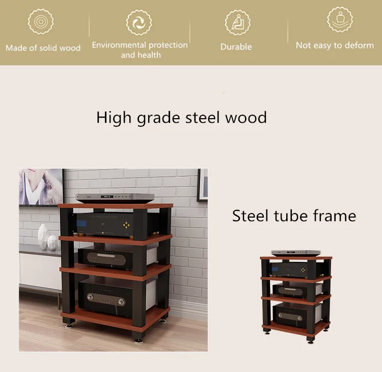DK-05 Rack Power Amplifier Cabinet - 2-4 Layer Solid Wood Audio ...