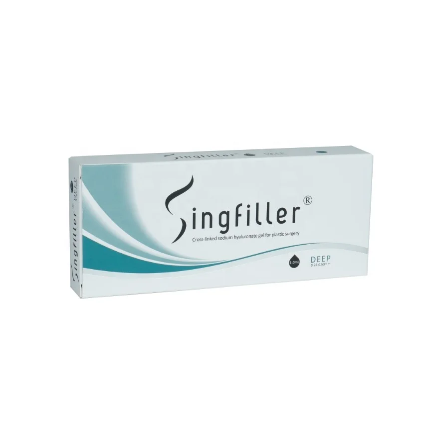 

Singfiller fine derm deep deeper SUB-Q 1ml 2ml 10ml 20ml injection sodium hyaluronate, Transparent