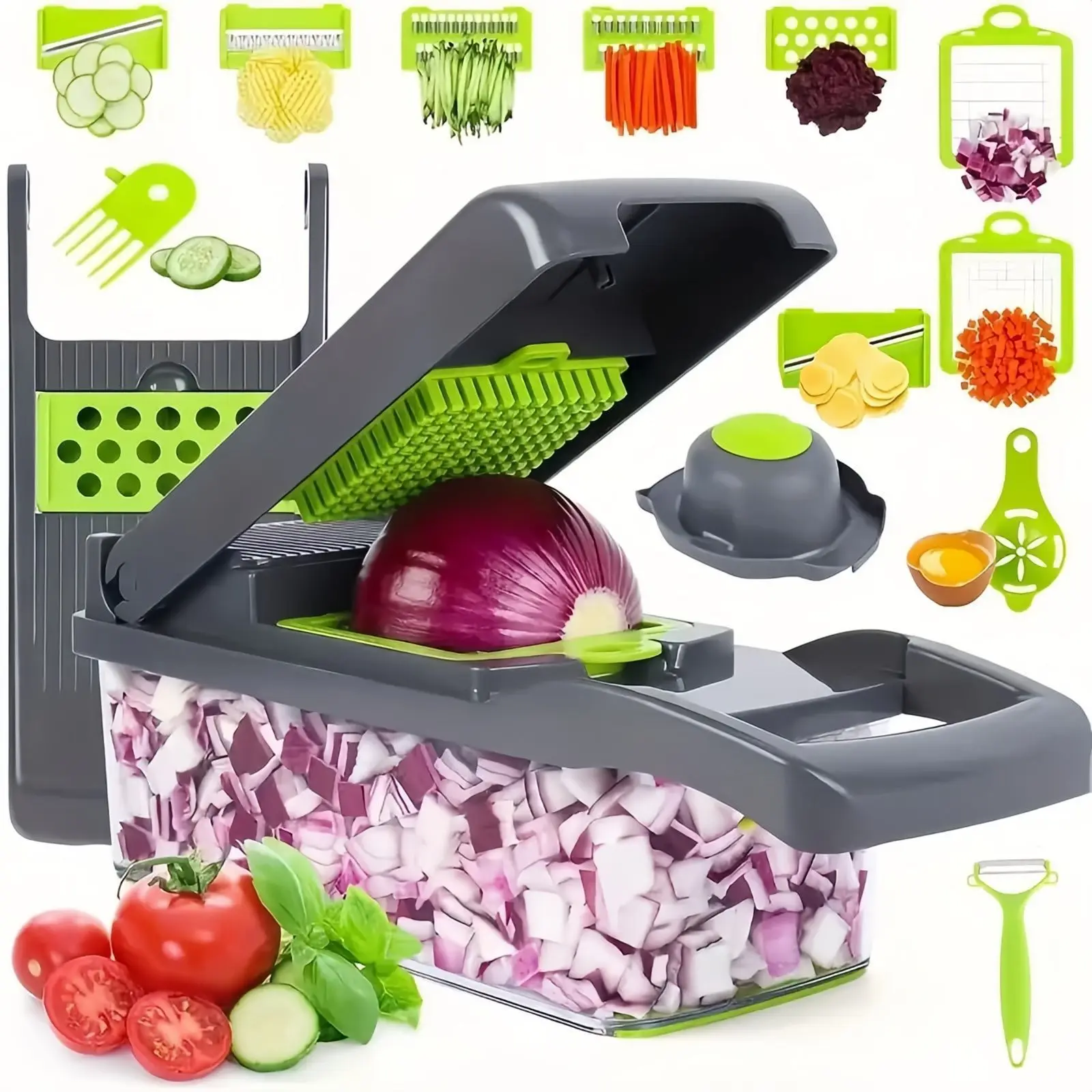 

Kitchen Multifunctional Vegetable Cutter Household Dicer Cucumber Scrubber Potato Slicer Shredder