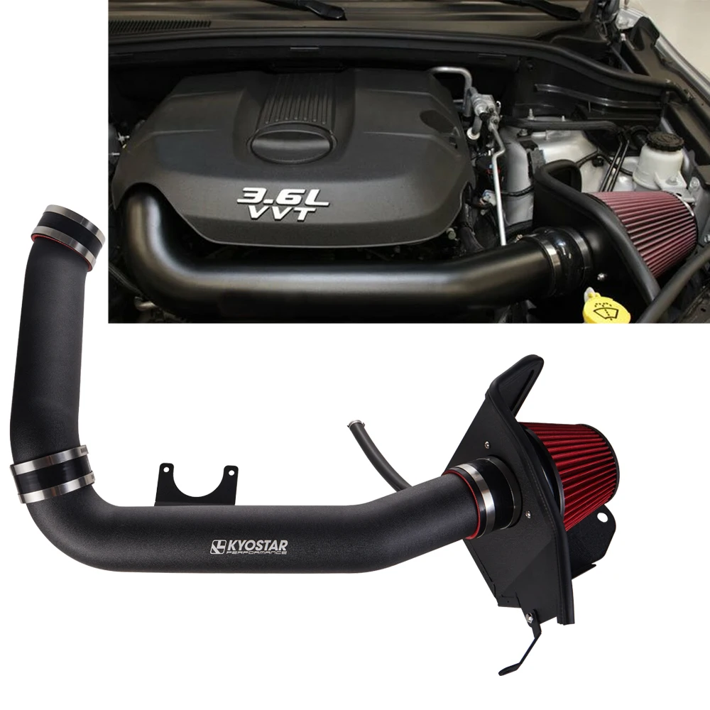 

KYOSTAR 3.5'' Heat Shield Cold Air Intake Kit For 2011-2015 Dodge Durango Jeep Grand Cherokee 3.6L V6 For Muscle Cars