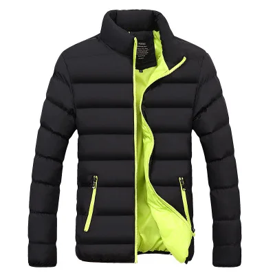 

JACKETOWN Winter Mens Cotton Padded Jacket Outdoor Cheap Black Oversize Quilted Jacket For Men