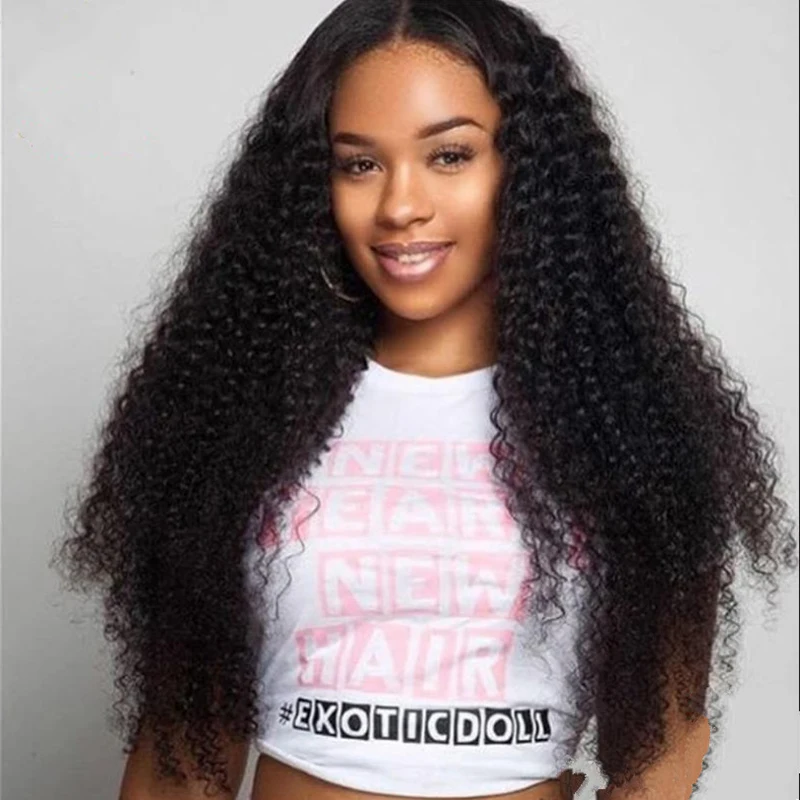 

Wholesale Amazon Chemical Fiber Lace Front Brazilian Hair Jerry Curl Lace Wigs