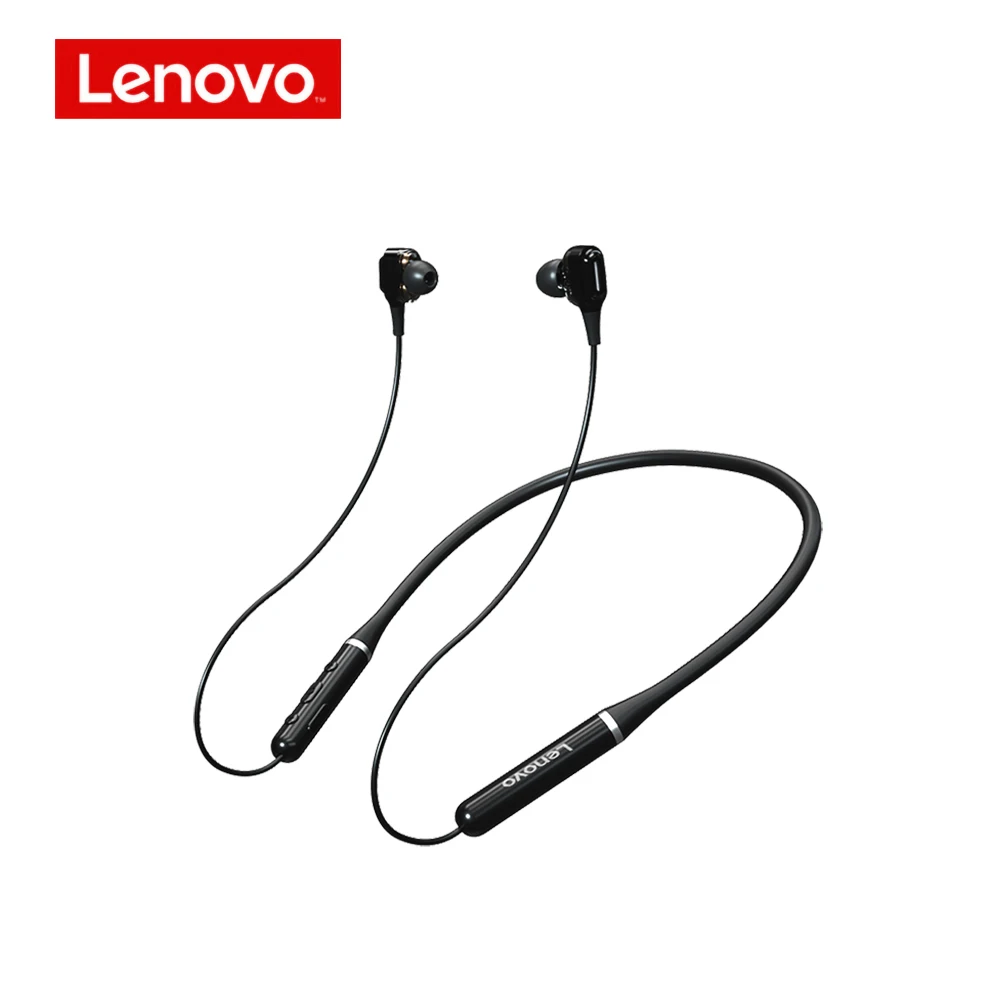 

Original Lenovo XE66 Headphones 5.0 Waterproof Sports Earphone High Sound Quality Ultra neckband headphones, Black