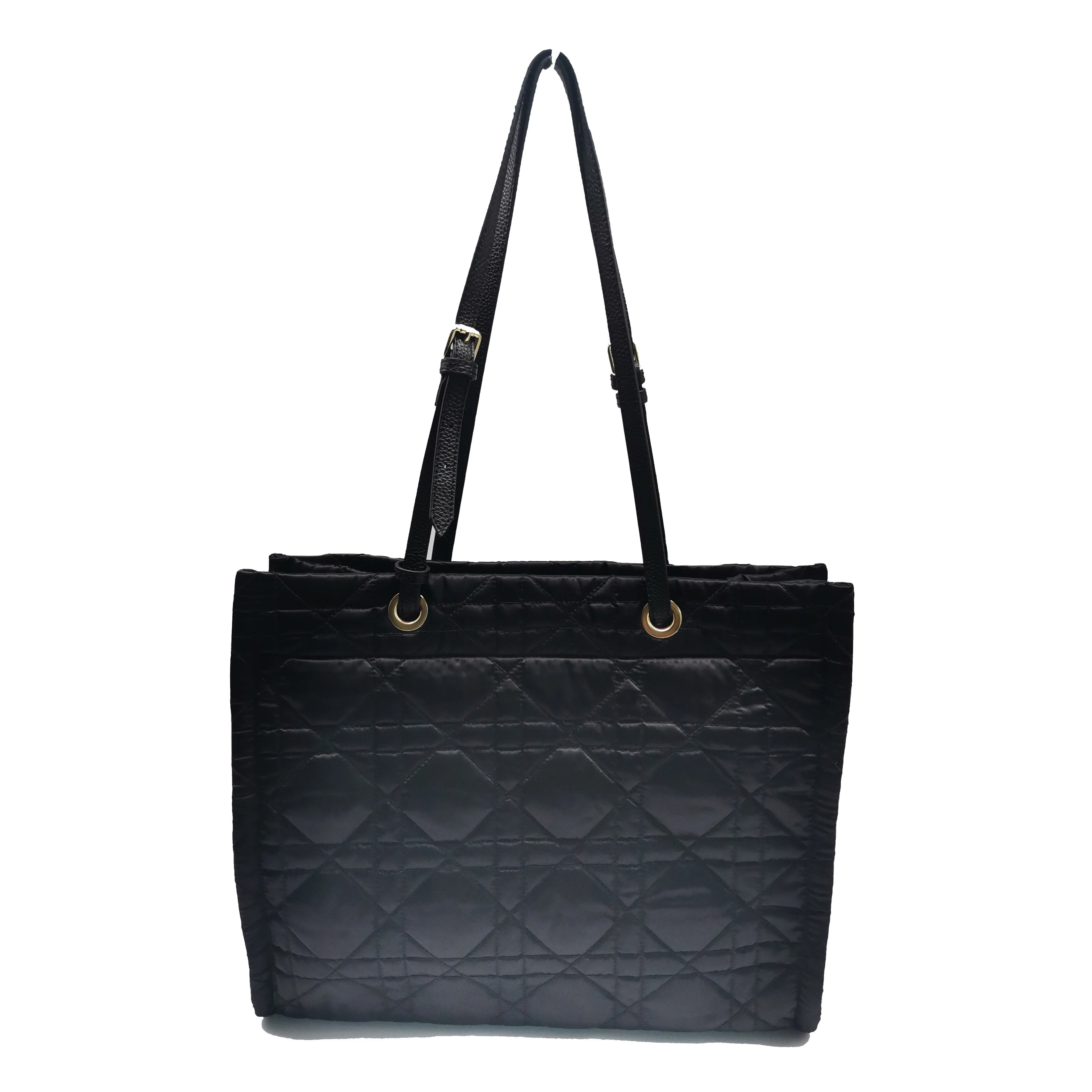 

Wholesale Women Fashion Handbag Polyester With Quilting and Eyelet Top Handle Shopper Tote Bag