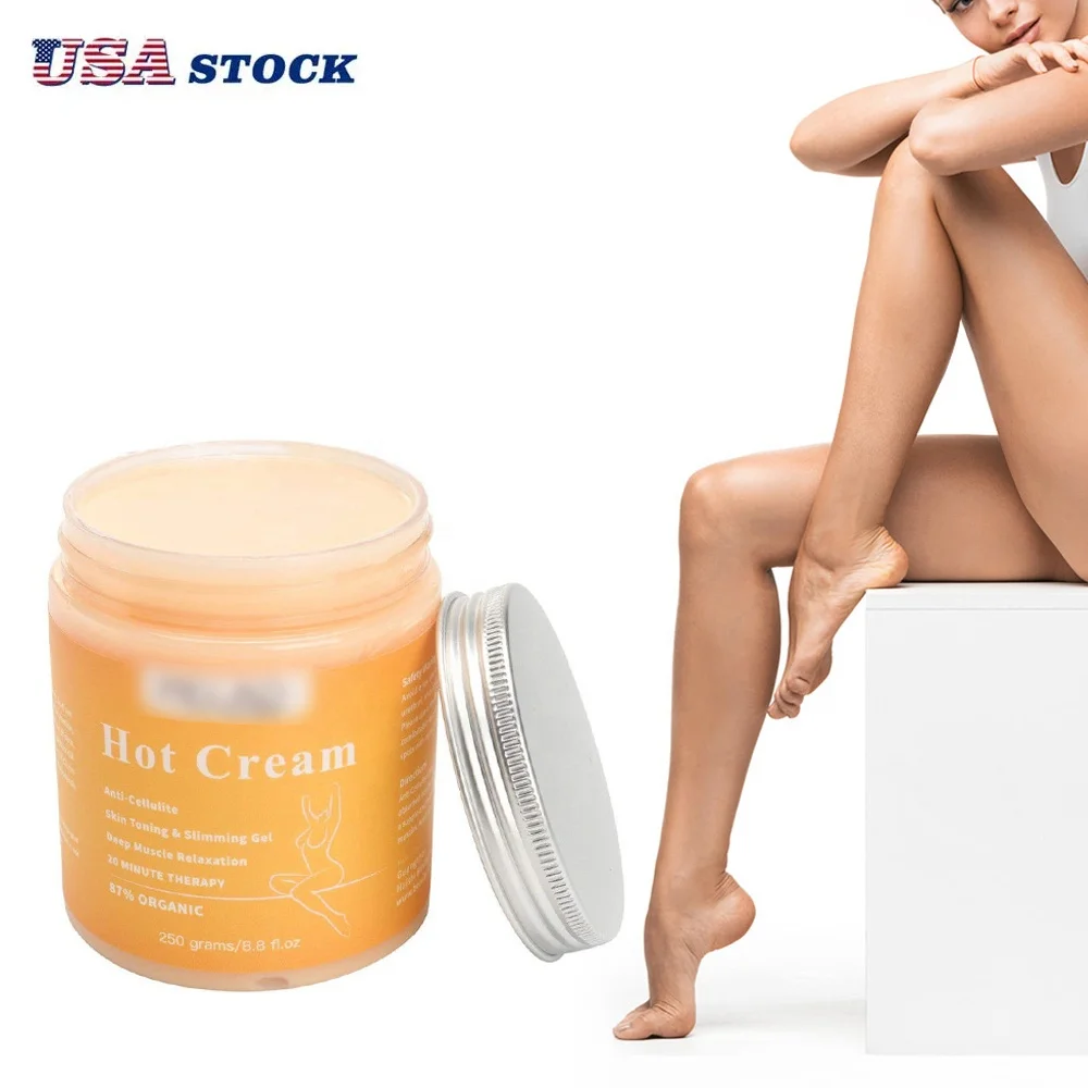 

US Stock Melao Hot Cream Slimming Fat Burn Private Label 250ML Anti Cellulite Hot Cream Fat Burner Gel Slimming Cream Massage