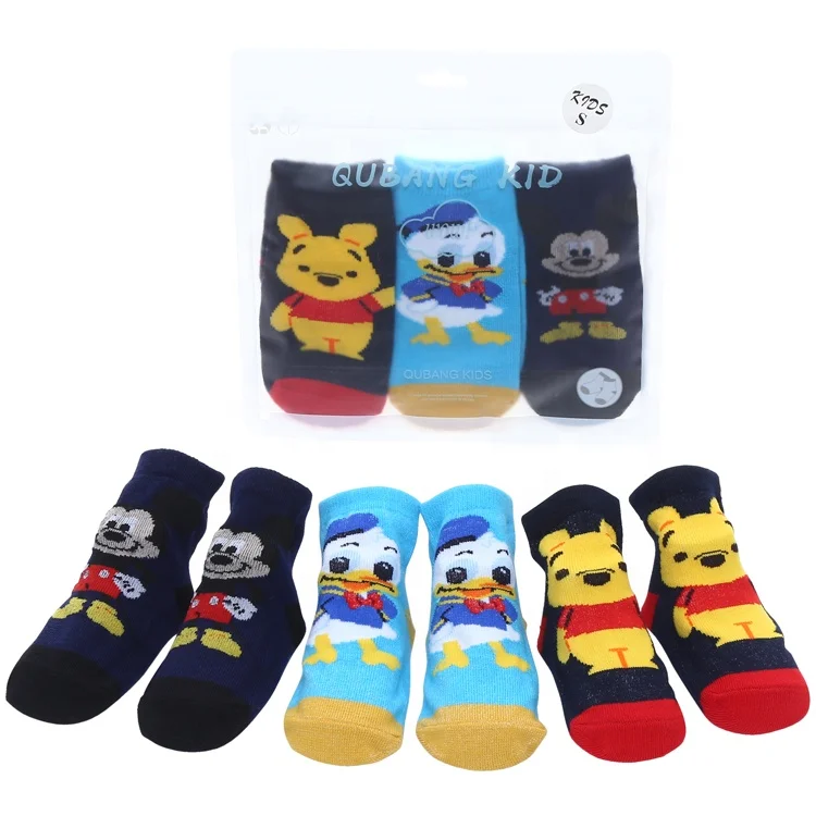 

wholesale 3 in 1 cute cartoon cotton kids baby socks non slip