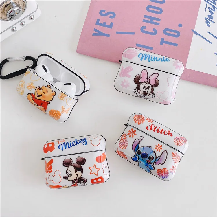 

Mickey Minnie Stitch Bear Animation Cute Silicone Case For Airpods Pro 3 2 1 Cover Cases Cartoon, Multi