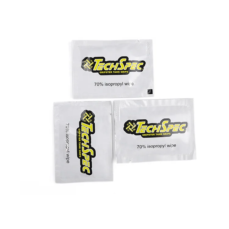 

Small sachet isopropyl alcohol cleaning wet wipes with customised logo