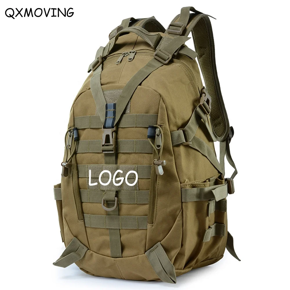 

QXMOVING Multifunctional Outdoor Sports Mountaineering Camping Camouflage Large Army Hiking Military Backpack, Black ,green, khaki