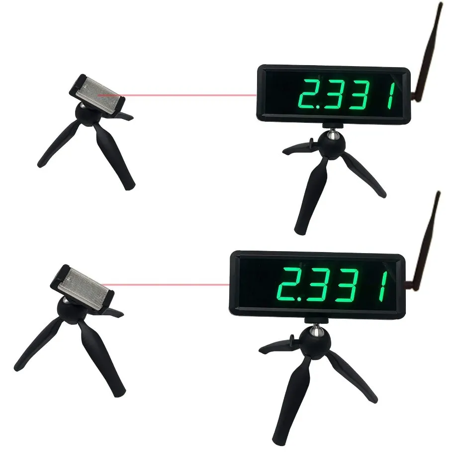 Automatic Data Saving Great Coach Equipment Battery Powered Wireless Laser Timer for Sprints Racing Training