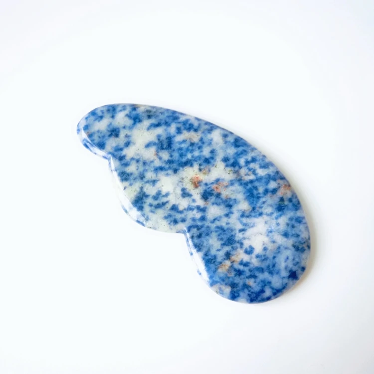 

natural Blue Spot guasha board facial tool Blue Spot gua sha beauty tool