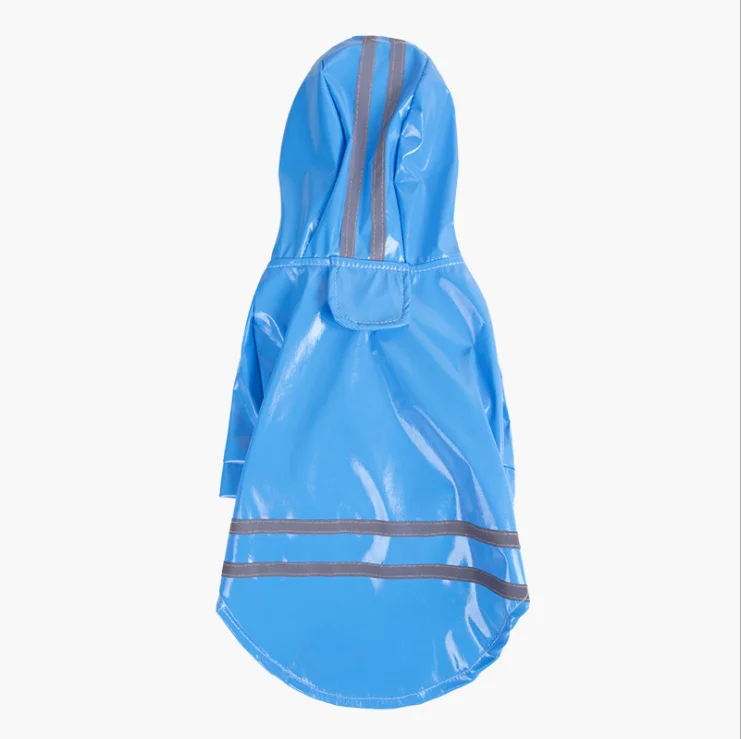 

Spring Summer Fashion Pet Raincoat Reflective Hooded Dog Raincoat Windproof Waterproof Pet Clothes, Blue/black/red/yellow/pink