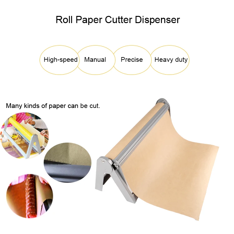 Kraft Wrapping Paper Roll Cutter Dispenser-JH-Mech-Heavy Duty