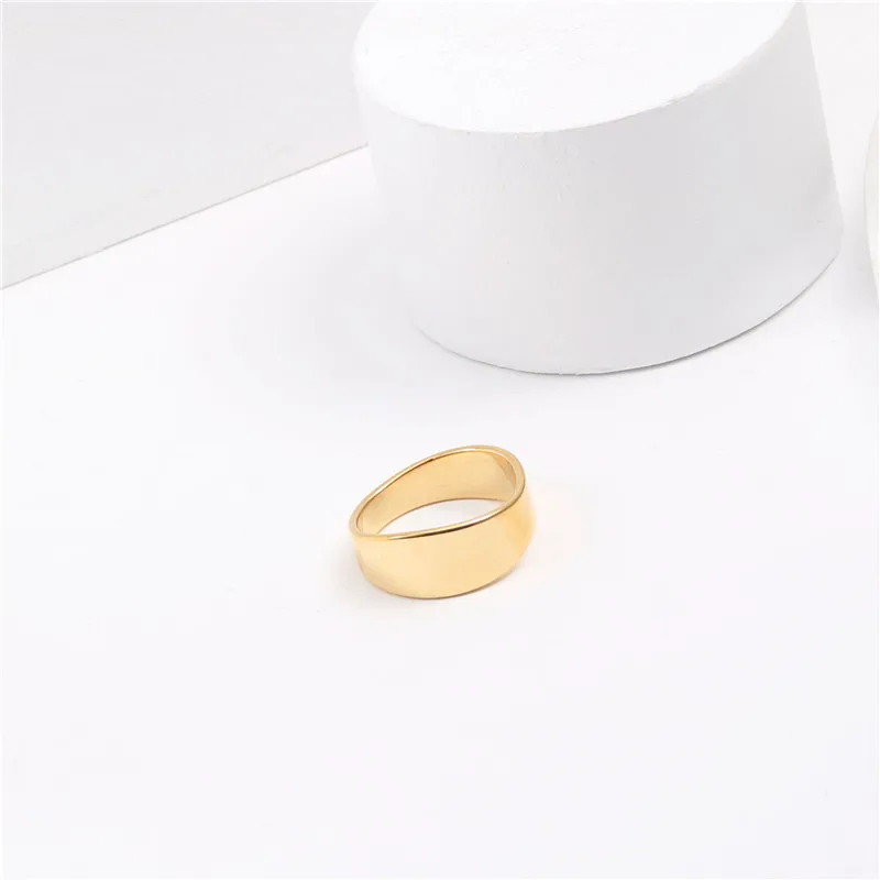 

High End 18K PVD Gold Plated Irregular Stainless Steel Rings Trendy Jewelry