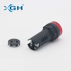 6V 12V 24V 48V 110V 220V ロングサイズ AD16-22SM 22 ミリメートル赤色 Led インジケータフラッシャーとブザー
