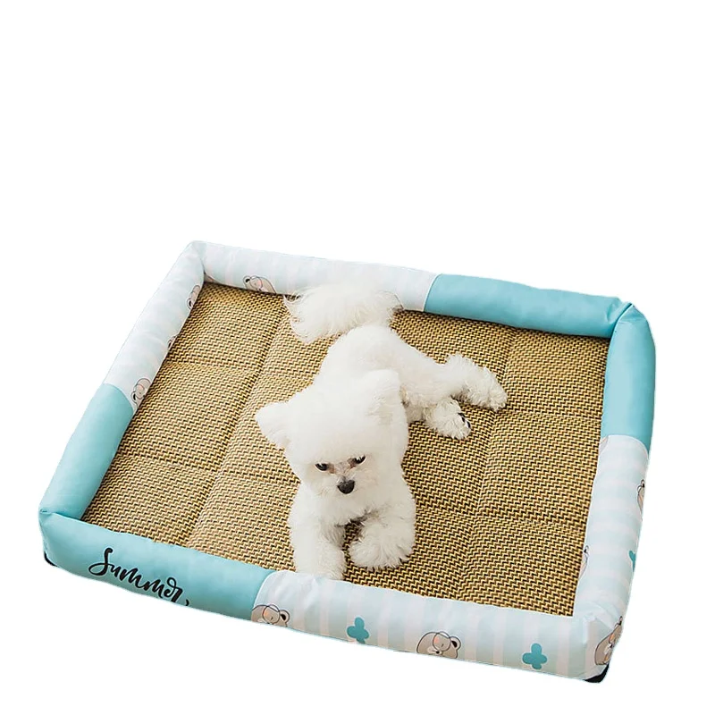 

Pet Cooling Mat Dog Bed Summer Ice Silk Cool Feeling Lounger for Dogs Cat Cool Pad Washable Breathable Mattress for Dogs Cats
