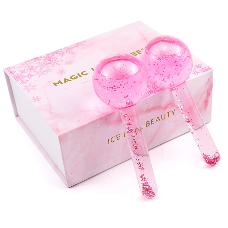 

Magic Cool Roller Ball Beauty Ice Hockey Energy Crystal Ball Water Wave Face Massage Ice Globe Skin Care Tools