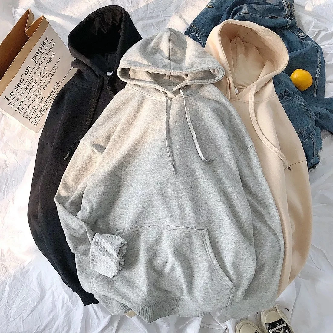 

High Quality Embroidery Custom Label Bleached Hoodie Sweatsuit Athletic Mens Pattern Hoody No Strings Personalised Hoodies