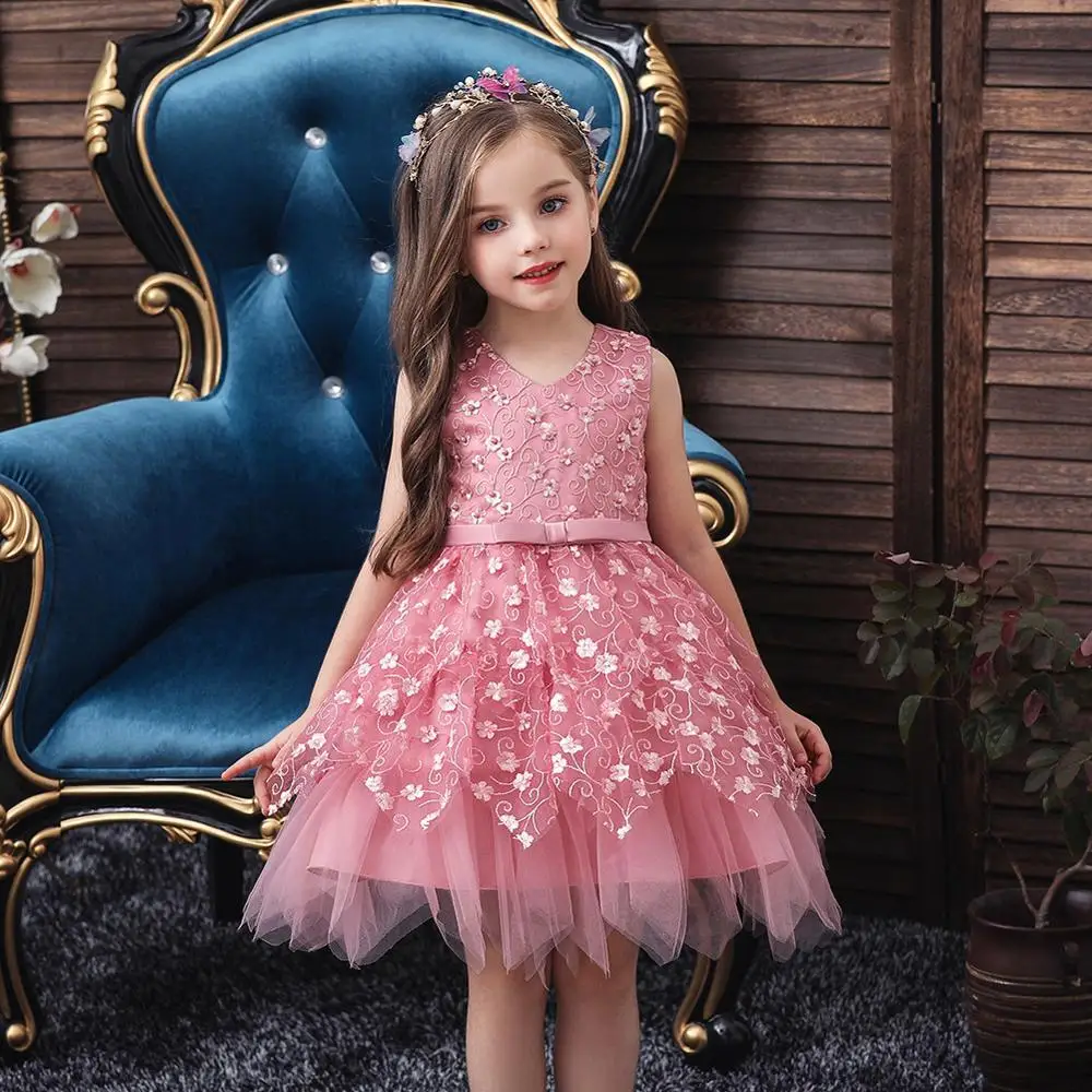 

Girls dress kids princess dresses for girls anniversaire enfant child dress baby girl toddler clothes vestidos robe fille Y11070, Can follow customers' requirements