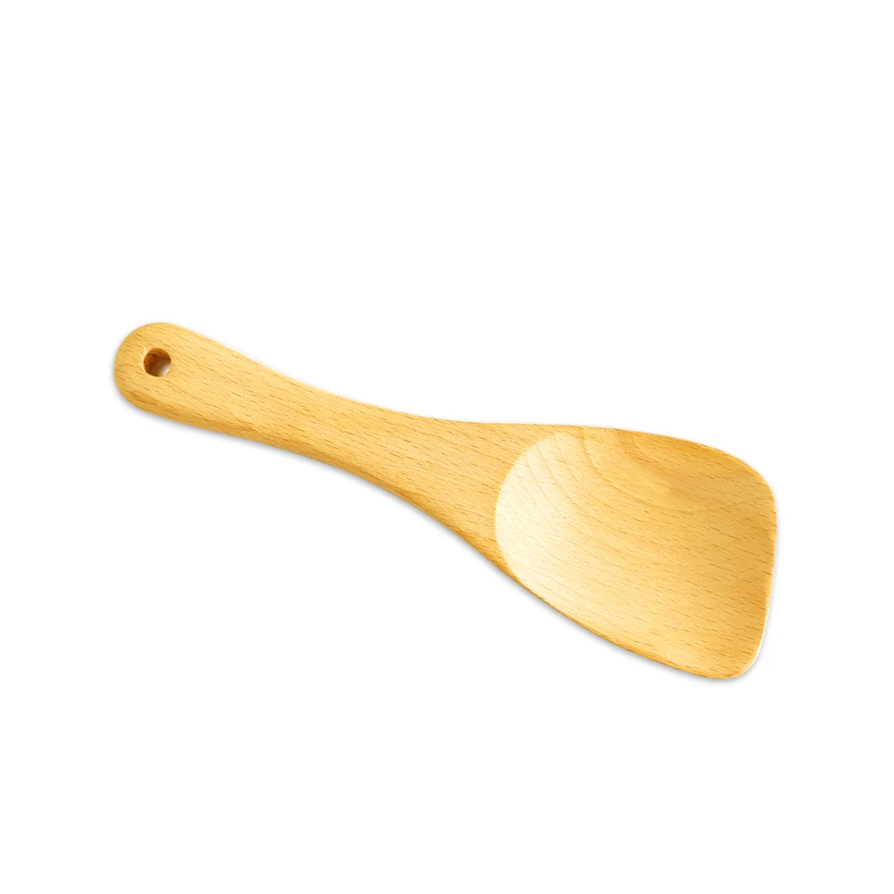 

Hot selling Wooden Spatula Turner Cooking Utensil for Non Stick Cookware, Natural