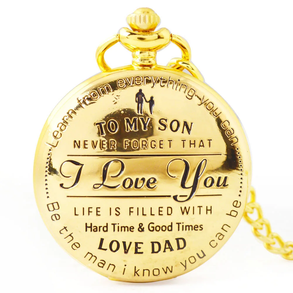 

Hot Selling Spot Pocket Watch Wholesale Parents Gift Pocket Watch Cool Pendant Clock Retro Golden Casual Pocket Watch