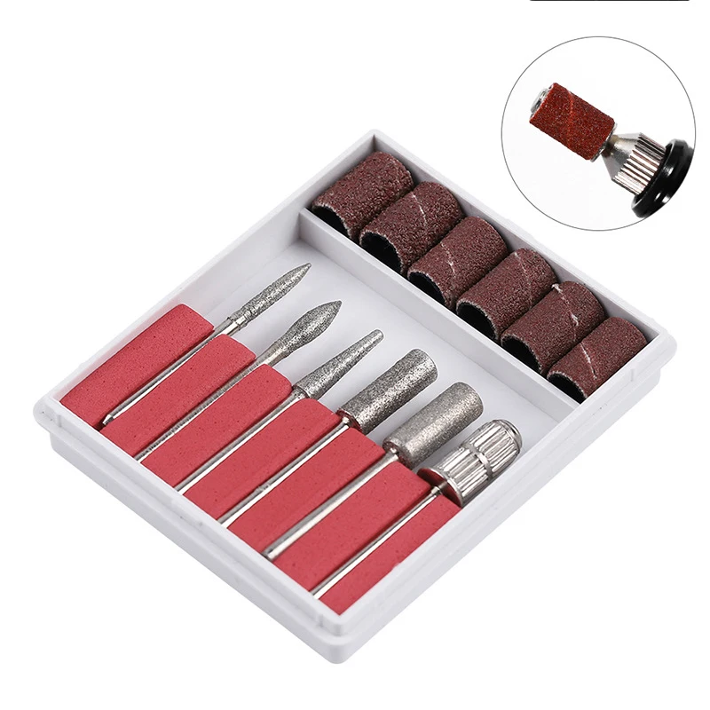 

Electric Nail Drill Bits Set Shank Size Sanding Bands Filing File