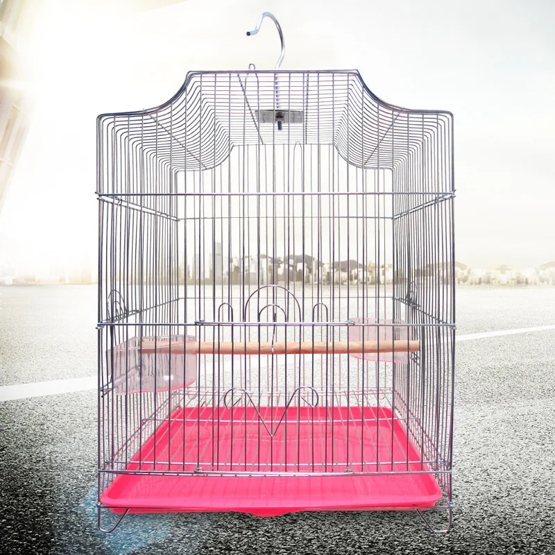 

wholesale large folding electroplated galvanized starling parrot bird cage pet cages carriers