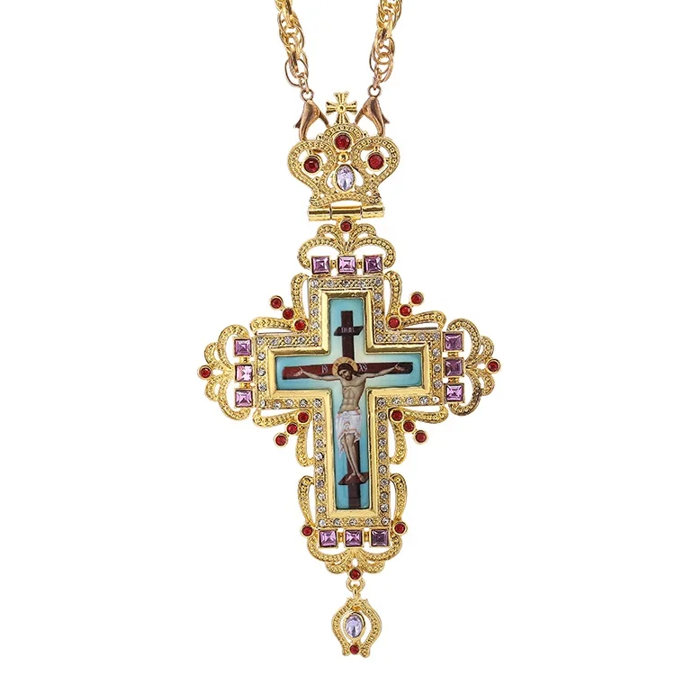 

High quality orthodox cross pendant necklace Catholic cross necklace, Picture