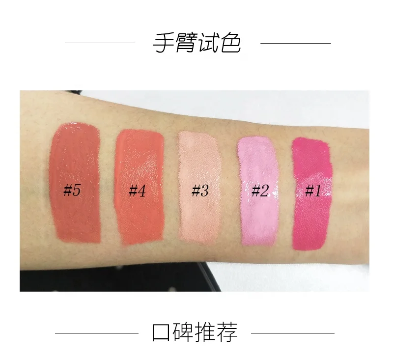 

Wholesale Waterproof Mineral Blush Custom Private Label 5 Color Liquid Blush