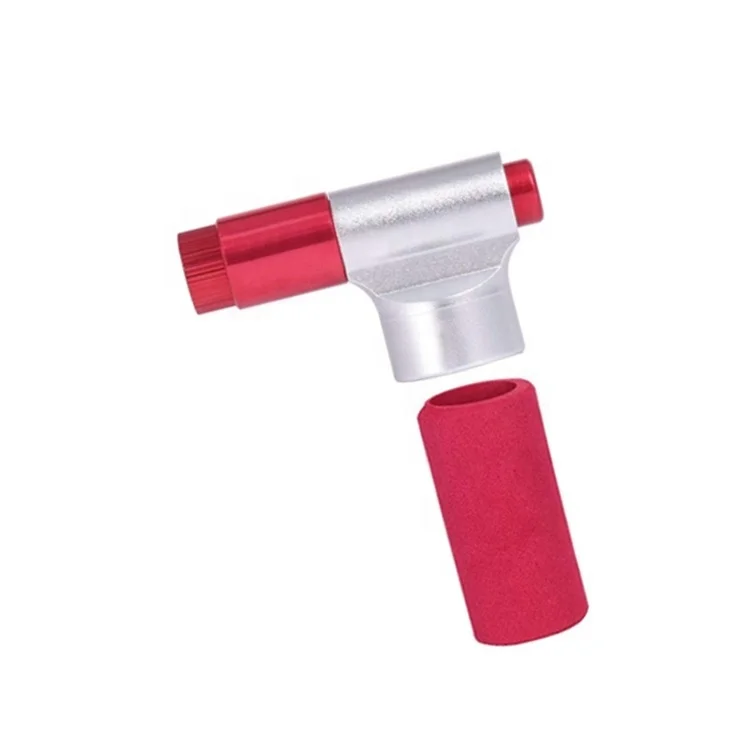 

Mini CO2 Inflator Portable Bicycle Tire Pump For Road And Mountain Bikes - No CO2 Cartridges Included, Red(or custom )