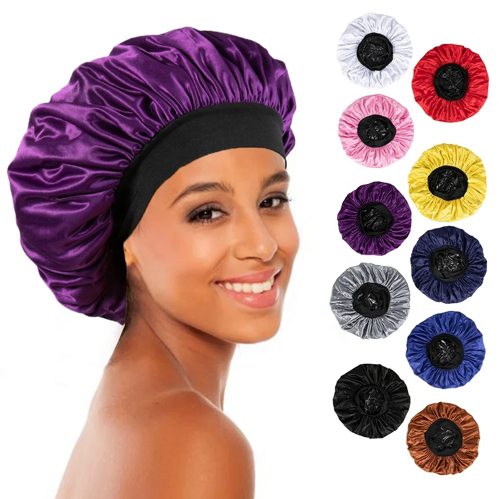 

HOT sale pvc Adjustable Shower Cap Custom Shower Cap Waterproof Shower Cap