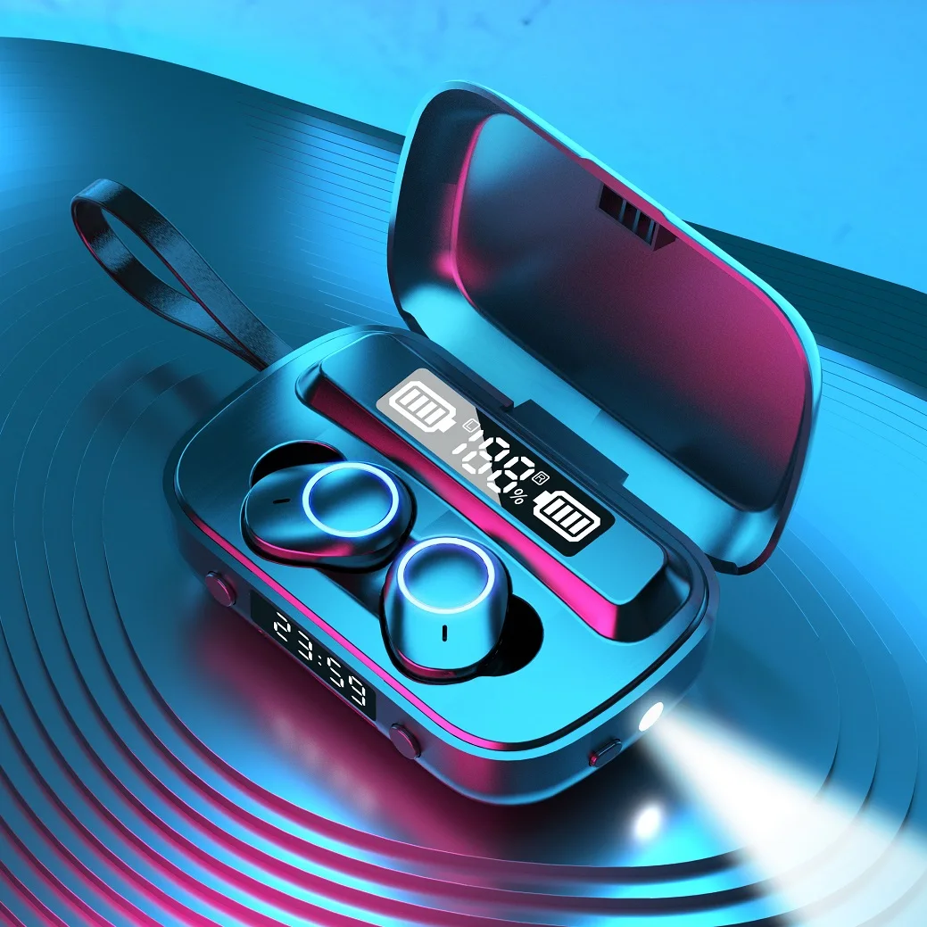 

Led Estereo Audifonos Inalanbricos Blu Blootuth Buetooth Headphones Hifi Earbuds Wirless Heads With Powerbank