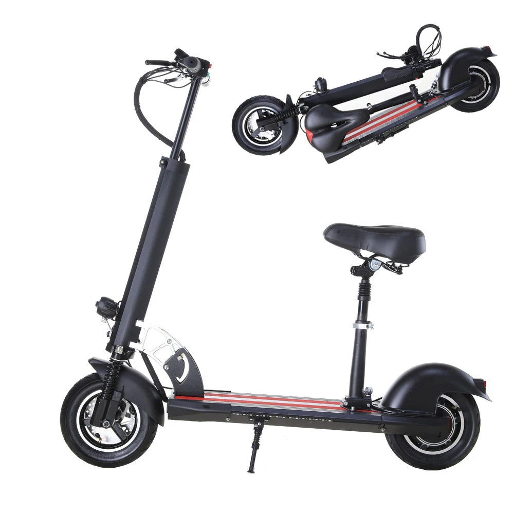 

Eu and UK Warehouse Kugo M4 Pro Model 10 Inch 500w 48v 12.5ah Off-road Folding Electric Scooter With Seat
