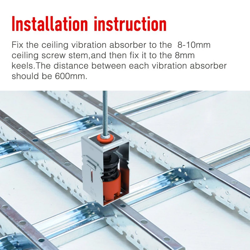 Spring Vibration Isolator For Ceiling/elastic Shockproof Ceiling