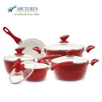 

3 piece nonstick forged aluminum fry pan set with non-stick coating and full induction bottom